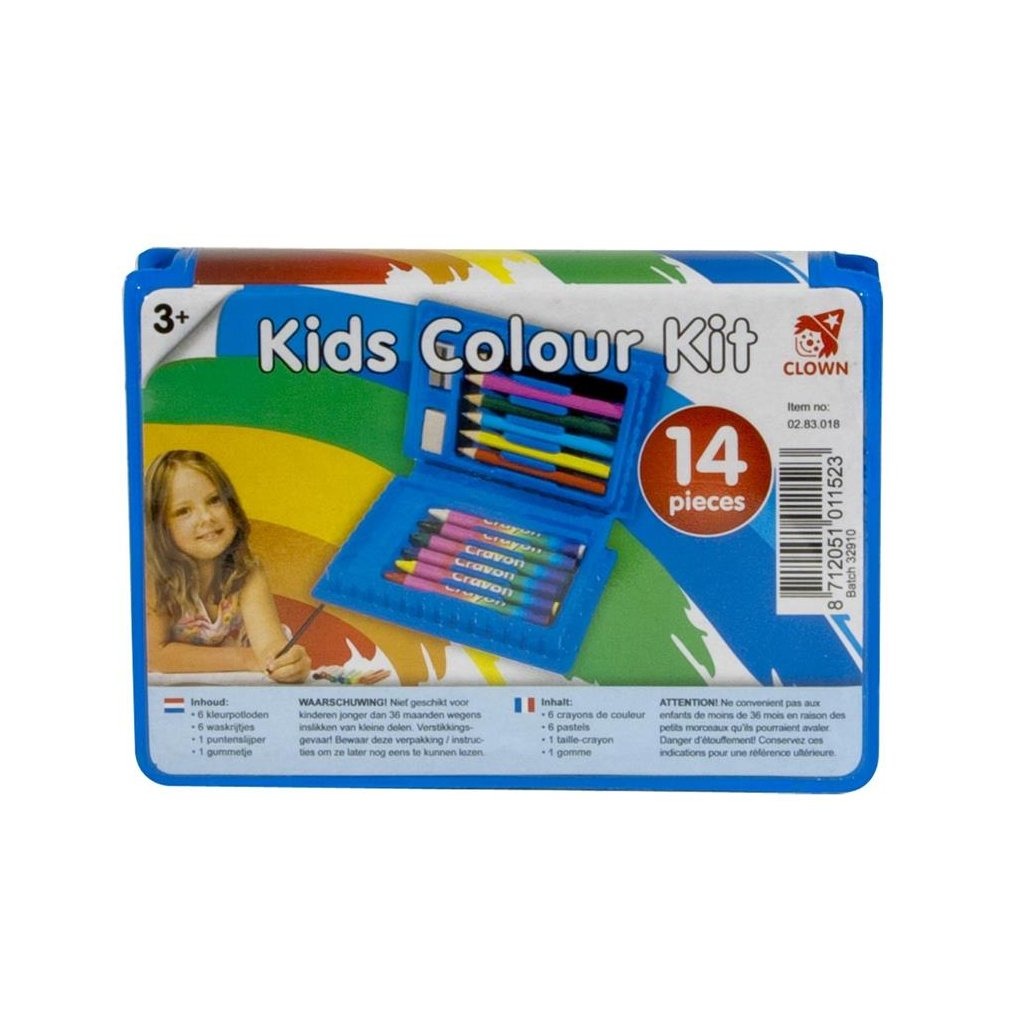 Clown Clown Kids Color Tugar 14-Stück
