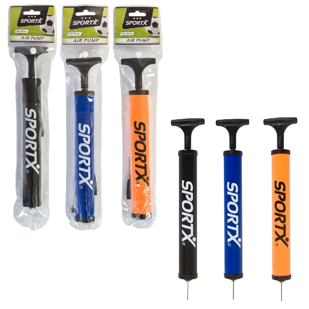 Sportx -Ballpumpe mit Adapter und Metallnadel 30 cm