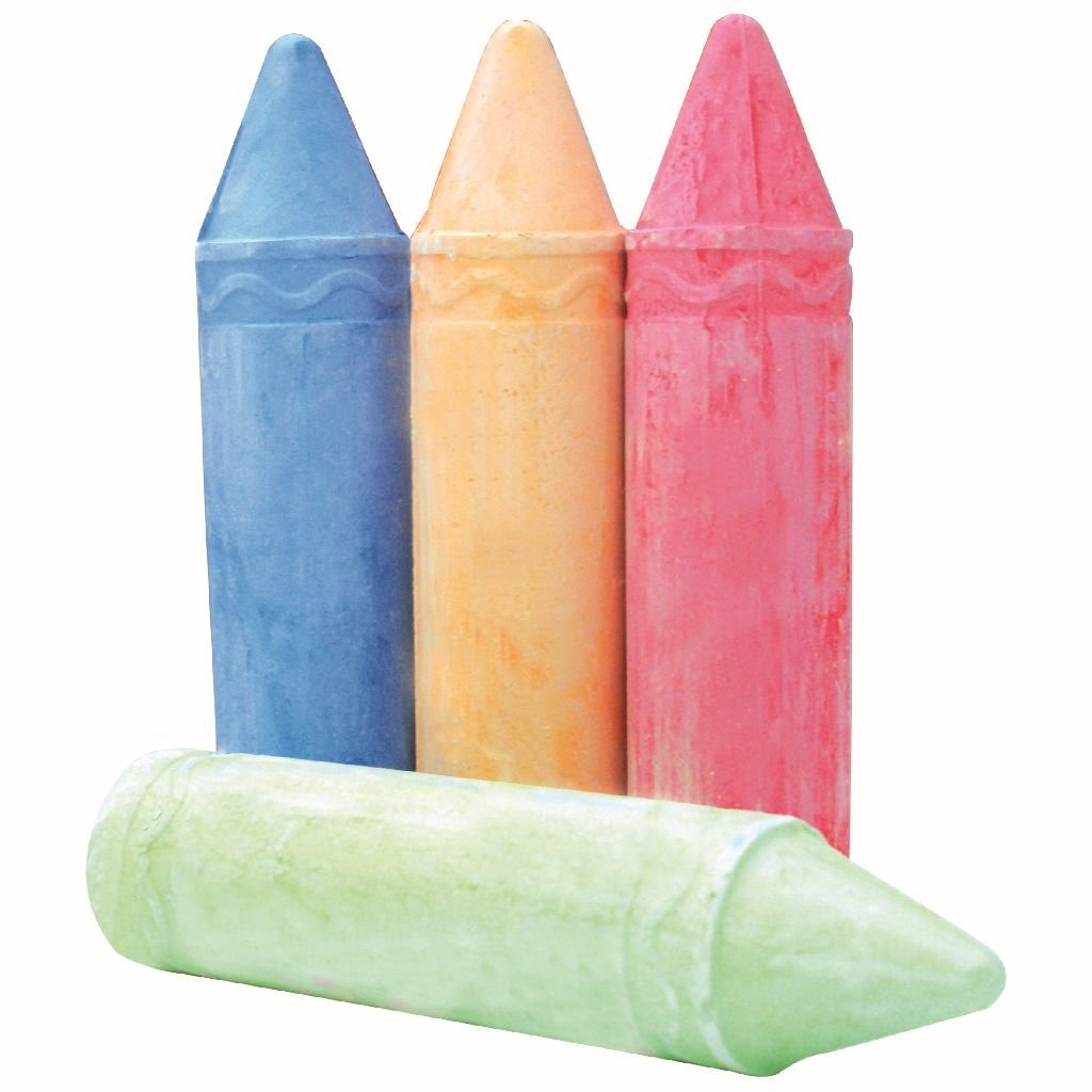 Clown Clown Super Sidewalk Chalk 4 Stücke