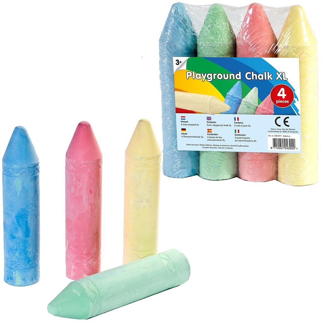 Clown Clown Super Sidewalk Chalk 4 Stücke