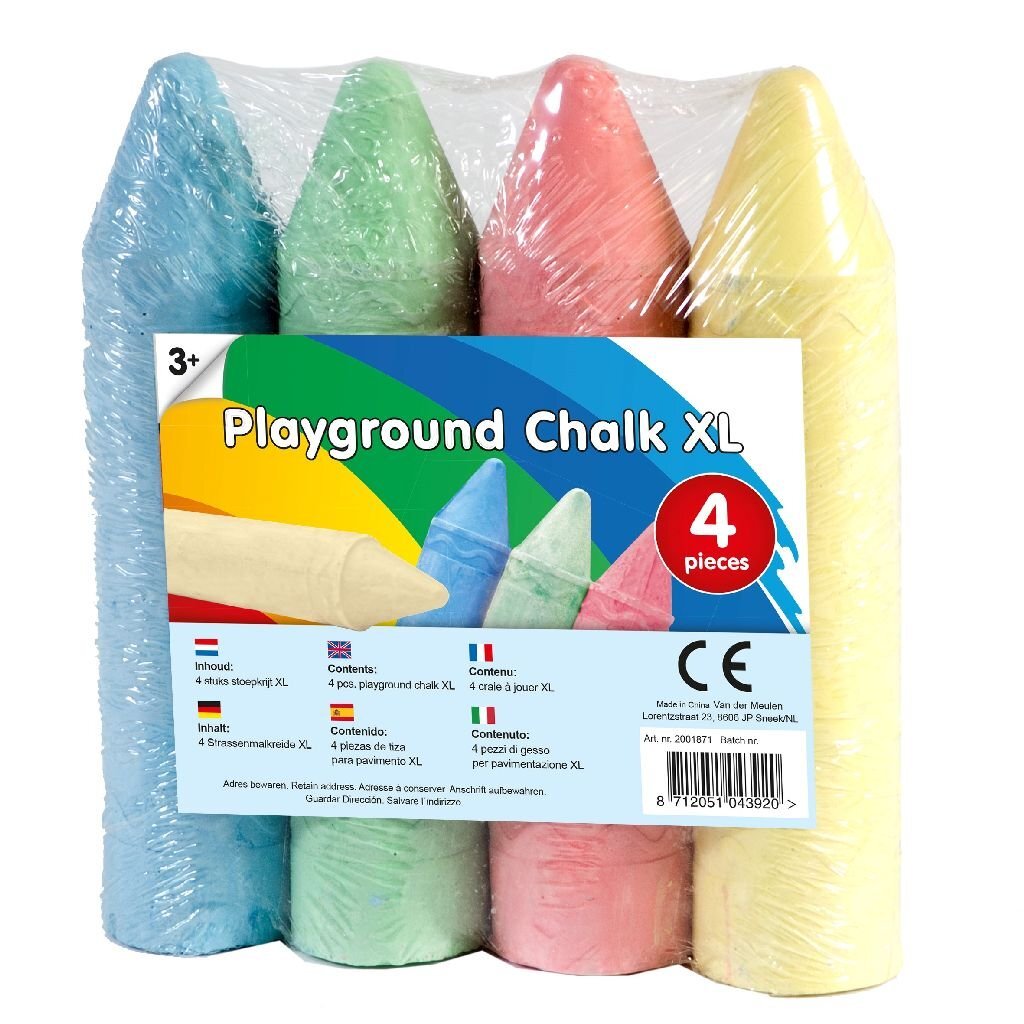Clown Clown Super Sidewalk Chalk 4 Stücke