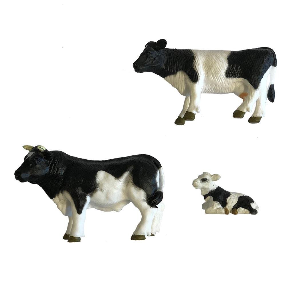 Niederländische Farm Holländische Farmstier mit Kuh und Kalb