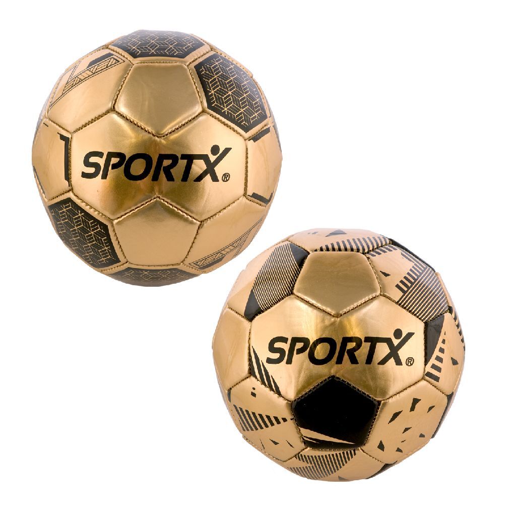 Sportx Mini Voetbal Gold Metallic 2Ass 160-180gr.