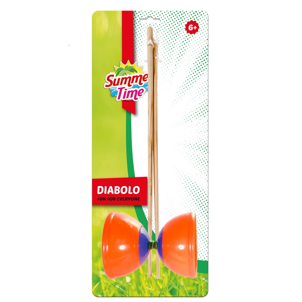 Sommerzeit Summertime Diabolo Orange Blau