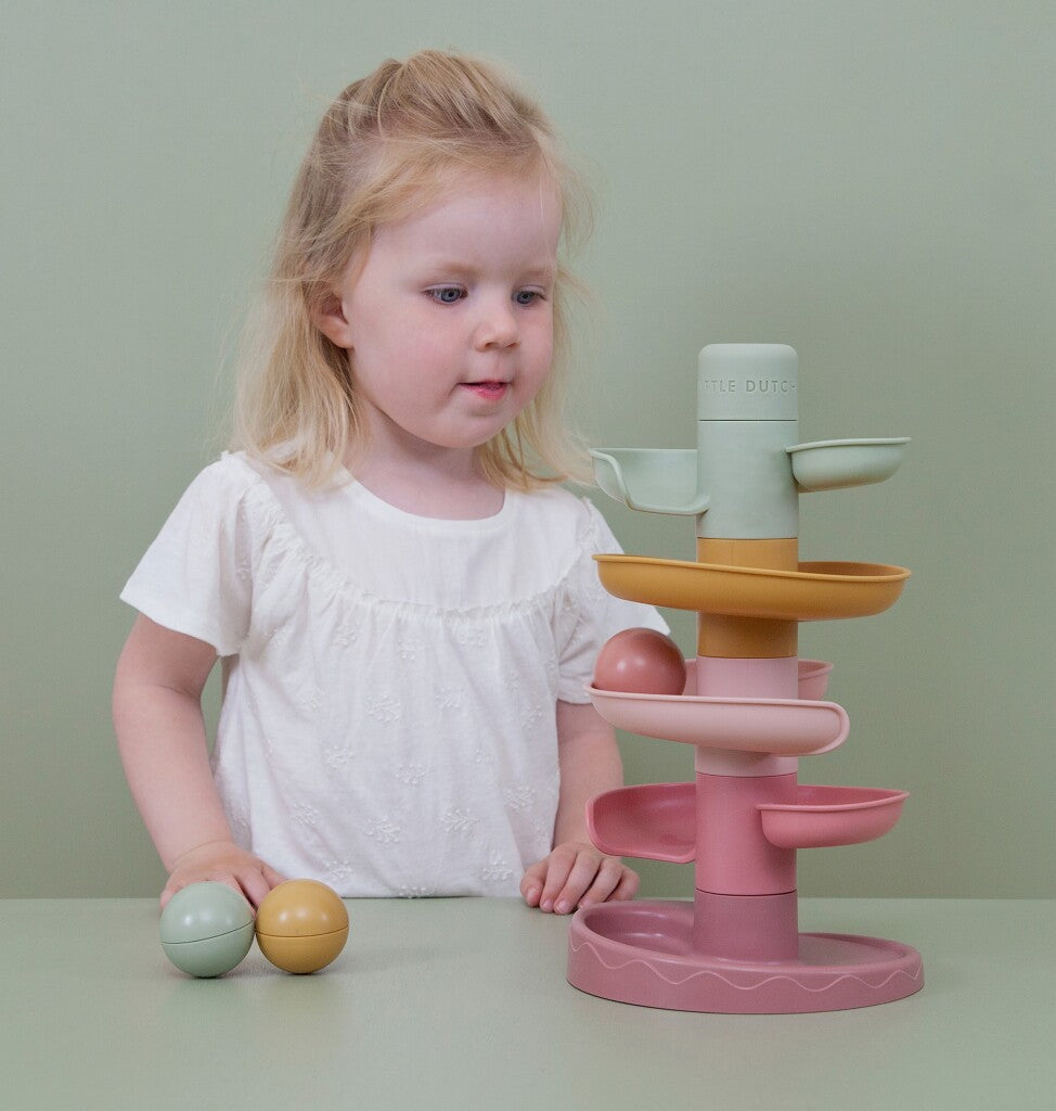 Kleiner holländischer Spiralenturm rosa