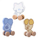 Woezel und Pip Rubo Toys Baby-Holzradfiguren sortiert