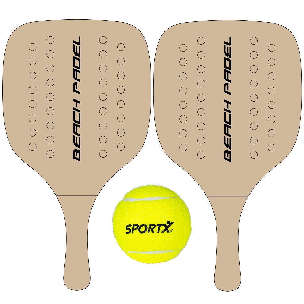 Sommerzeit Summertime Houten Beach Padel Set