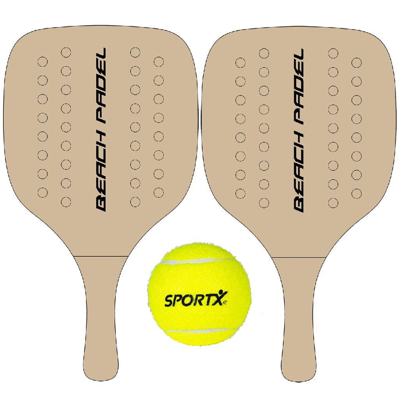 Sommerzeit Summertime Houten Beach Padel Set