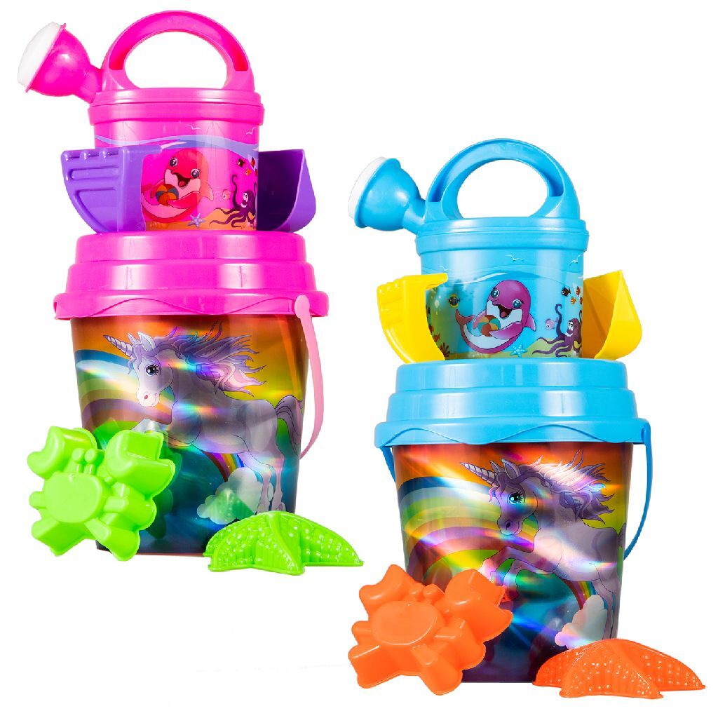 Summertime Summertime Strandset Unicorn Laser Print 7dlg 2Ass