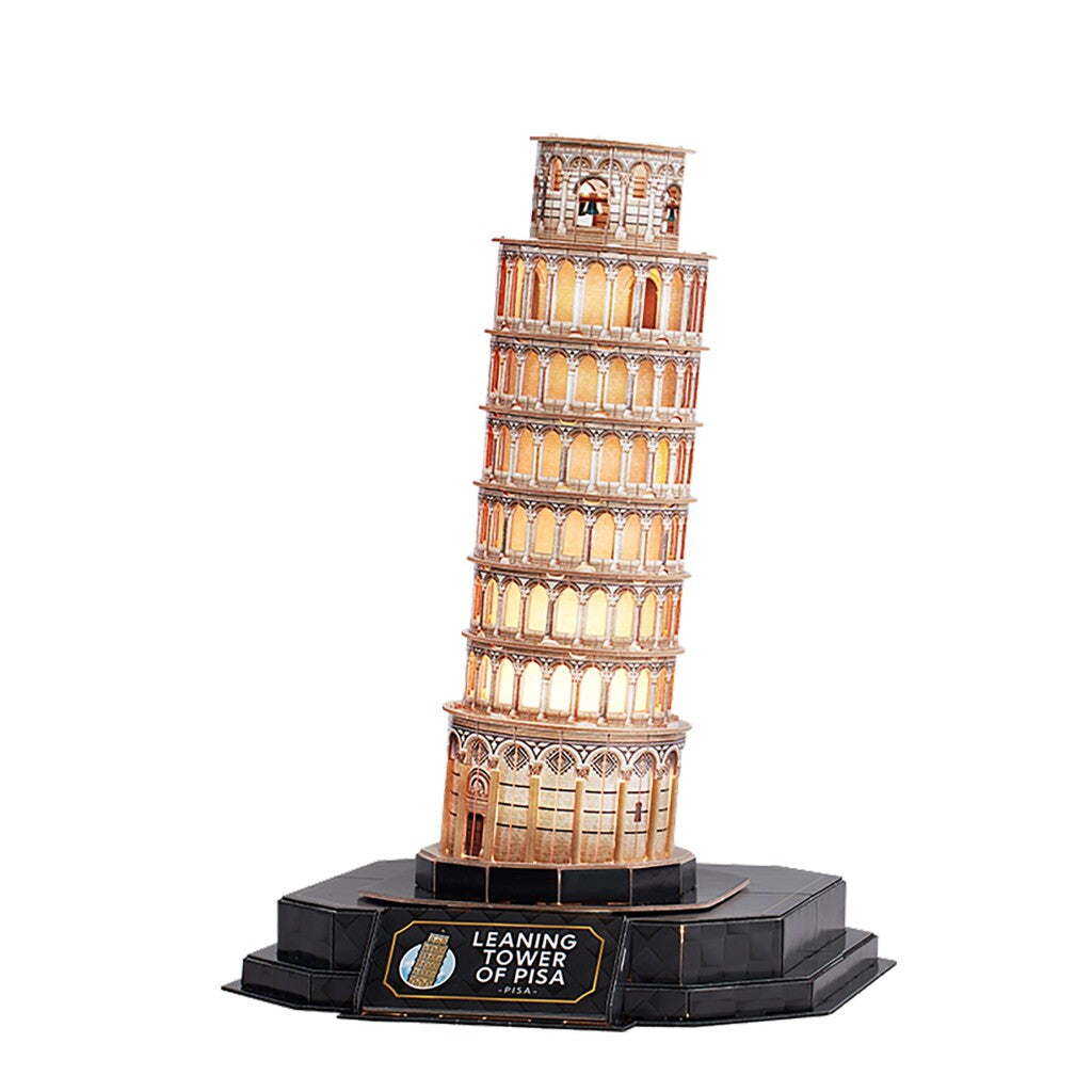 Kubisch lustige Kubikfun 3D -Puzzle Pisa + Licht 42 Teile