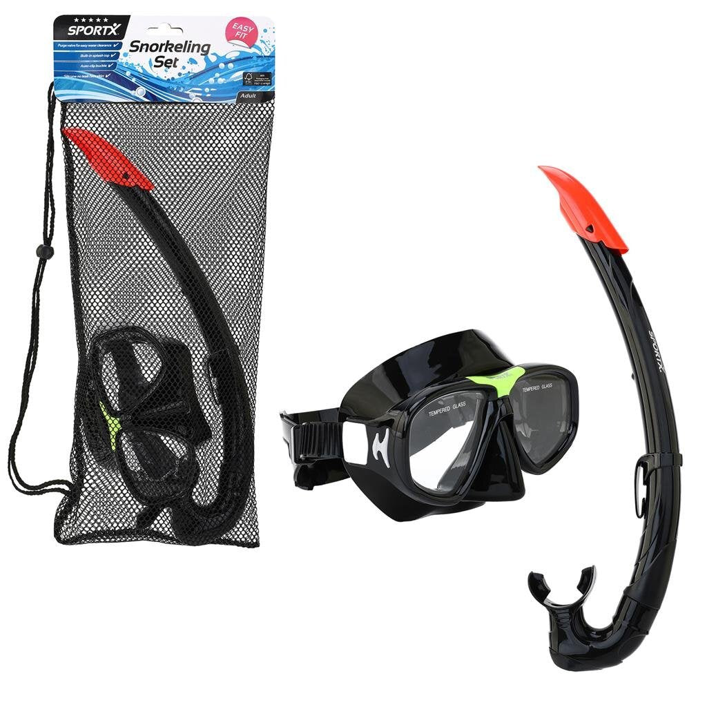 Sportx Erwachsene schnorcheln 5 Sterne schwarz