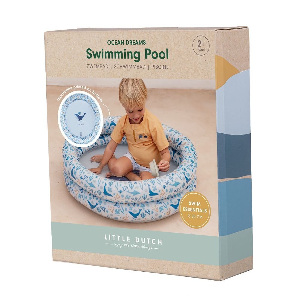 Kleine niederländische Ozeanträume Schwimmbad Blau, 80 cm