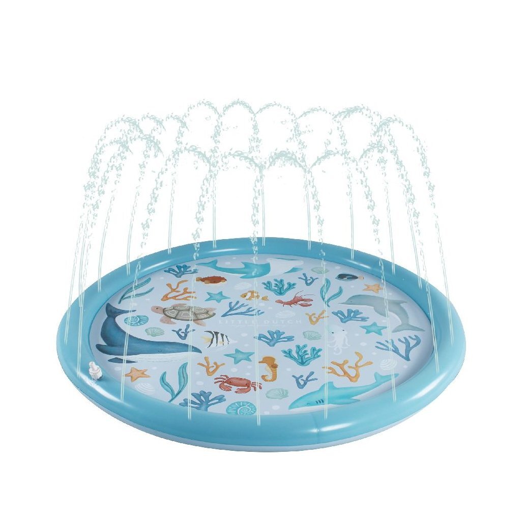 Kleine niederländische Ozeanträume Wasserspelmat Blue, 150 cm