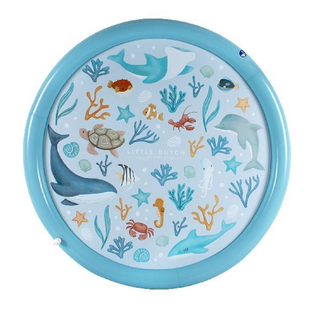 Kleine niederländische Ozeanträume Wasserspelmat Blue, 150 cm