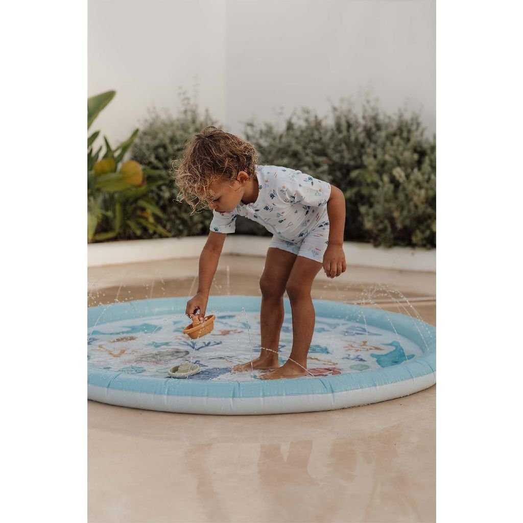 Kleine niederländische Ozeanträume Wasserspelmat Blue, 150 cm