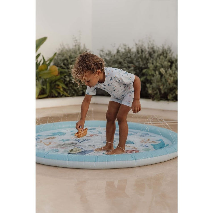 Kleine niederländische Ozeanträume Wasserspelmat Blue, 150 cm