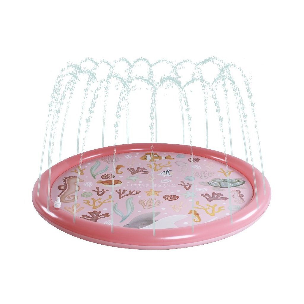 Kleine niederländische Ozeanträume Wasserspiel Mat Pink, 150 cm