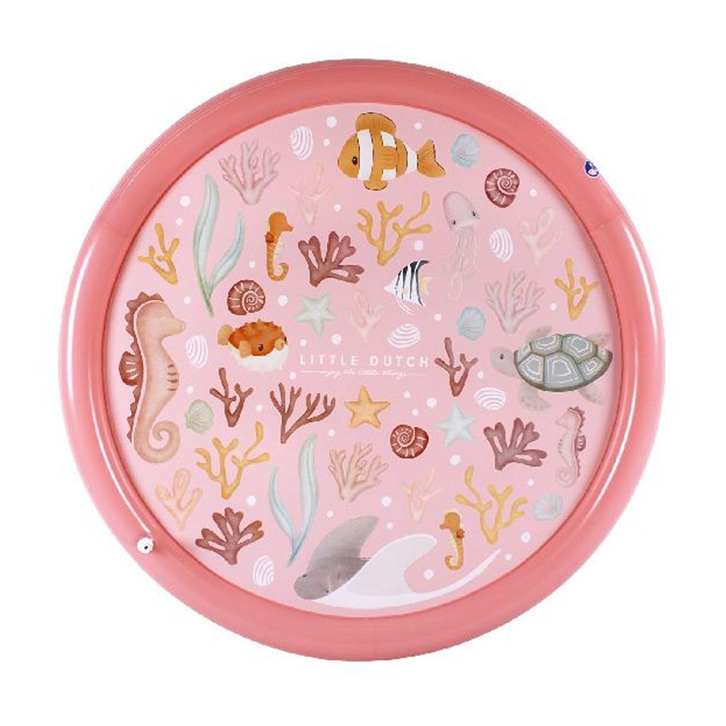 Kleine niederländische Ozeanträume Wasserspiel Mat Pink, 150 cm