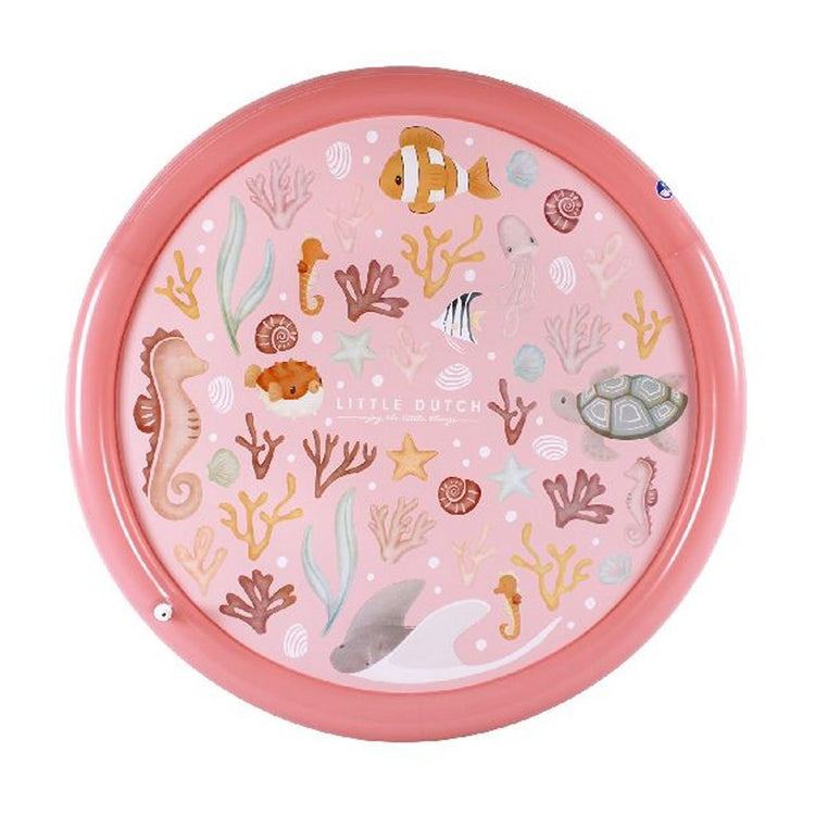 Kleine niederländische Ozeanträume Wasserspiel Mat Pink, 150 cm