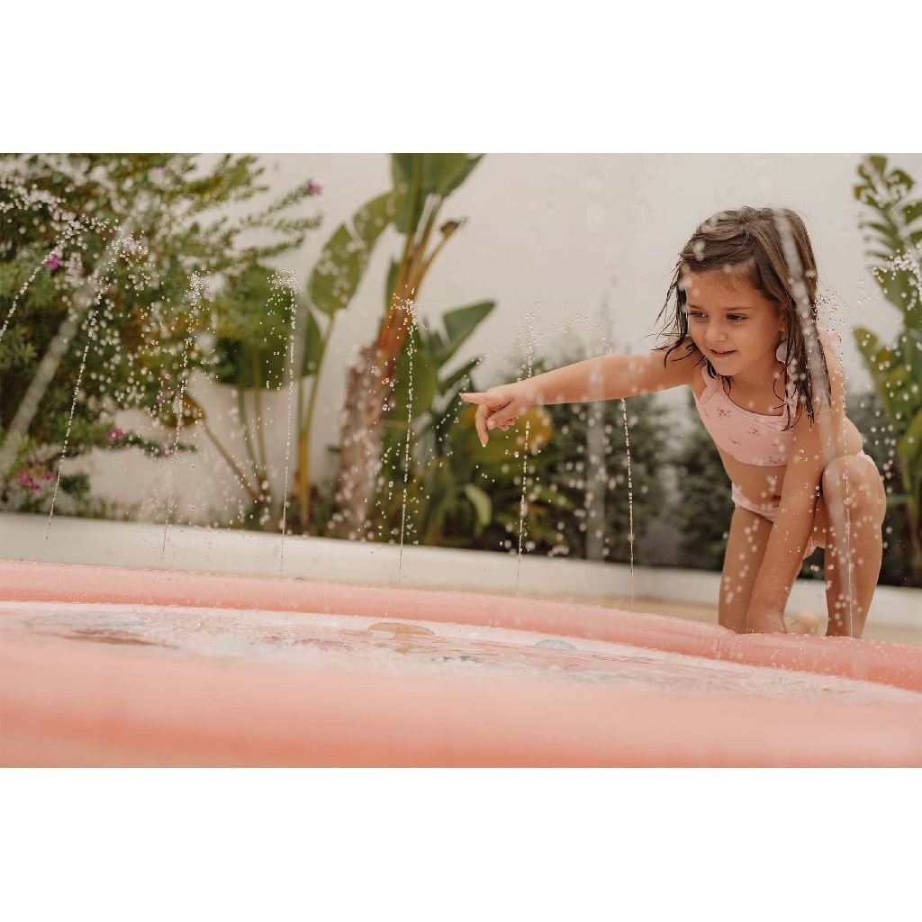 Kleine niederländische Ozeanträume Wasserspiel Mat Pink, 150 cm