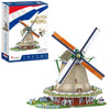 Kubisch lustige Kubikfun 3D -Puzzle Niederländische Windmolen 61 Teile