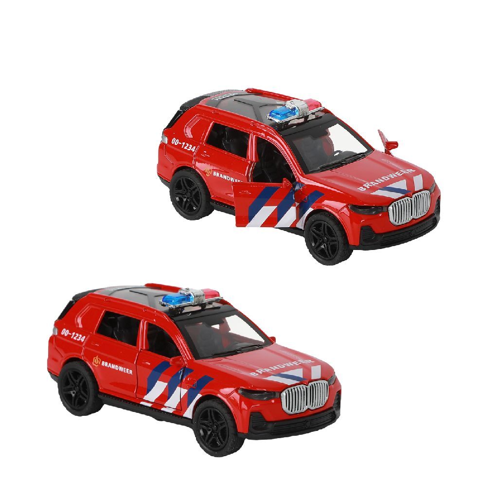 112 Pull-Back Fire Brigade SUV 1:36 + Licht und Klang