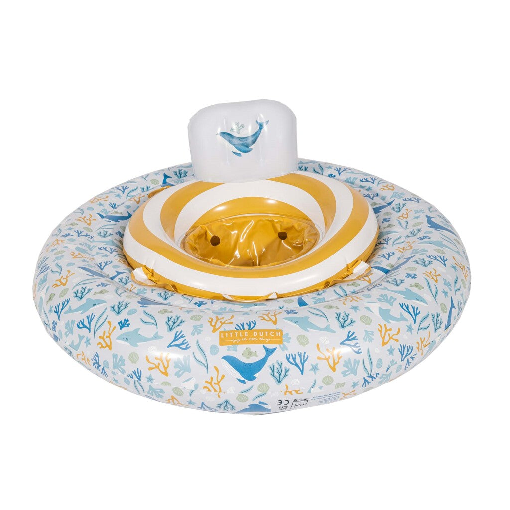 Kleine niederländische Ozeanträume Baby Schwimmring Blau, 67 cm