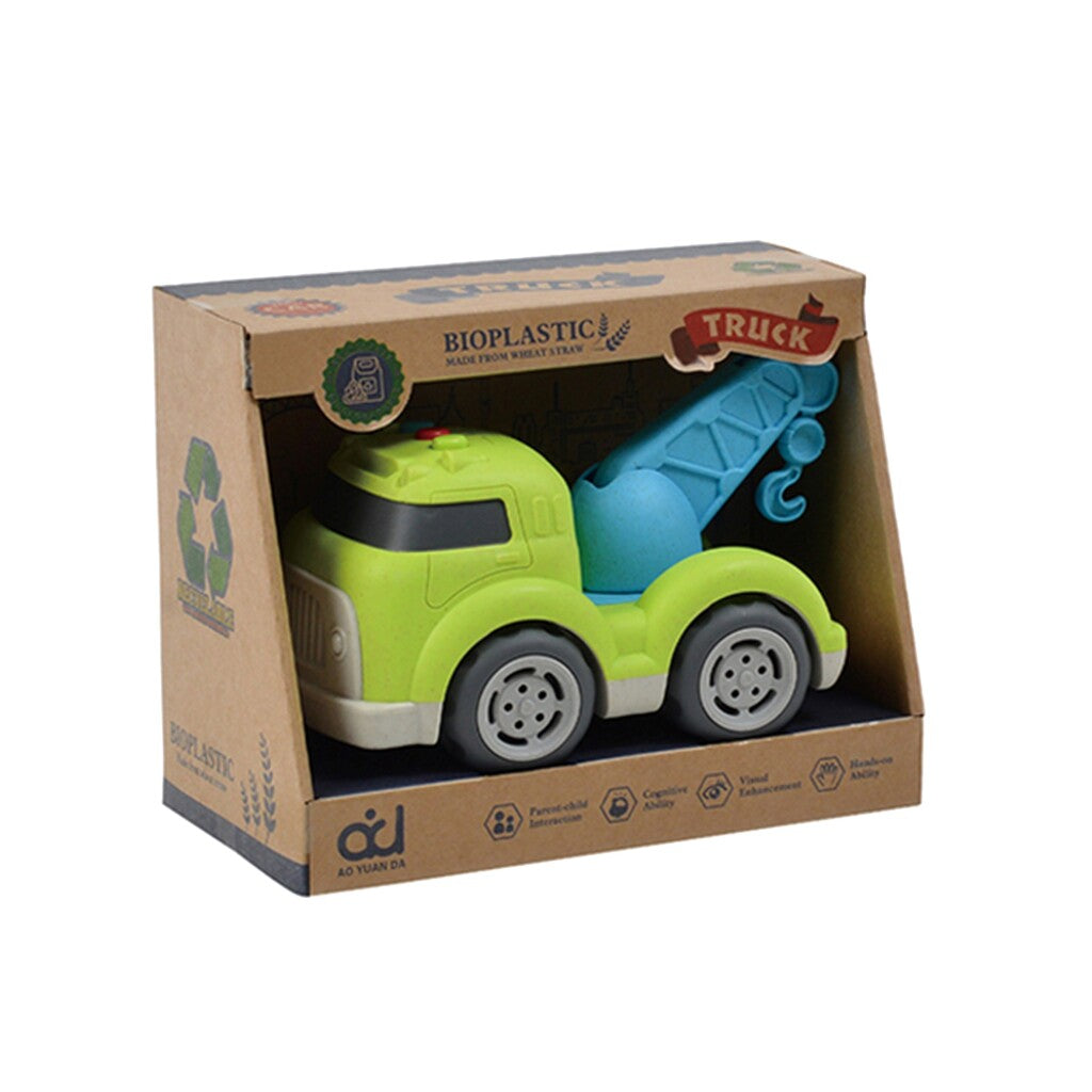 Andere Marken Bioplastischer Schleppwagen 18 cm blau grün