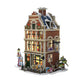 Kubisch lustige Kubikfun 3D -Puzzle Hollands Huisje Winter Bäckerei + Licht 65 Teile
