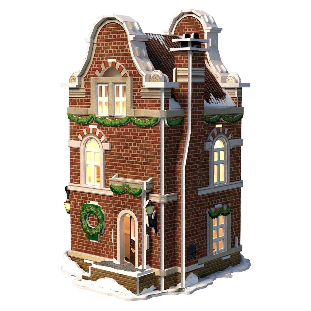 Kubisch lustig kubisch lustig 3d puzzle niederländische haus winter käsegeschäft + leichte 60 stücke