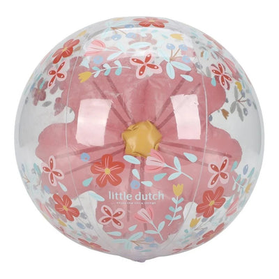 Kleine niederländische rosa Blumen Strandball 3D -Figur, 35 cm
