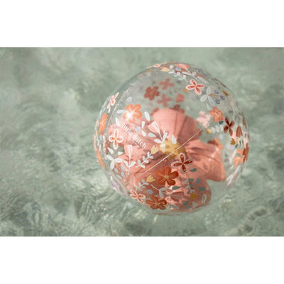 Kleine niederländische rosa Blumen Strandball 3D -Figur, 35 cm