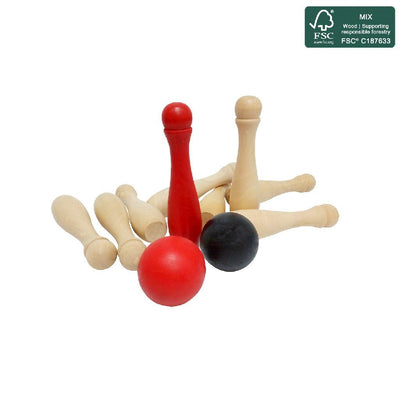 Outdoor -Spielgarten Bowling Holz