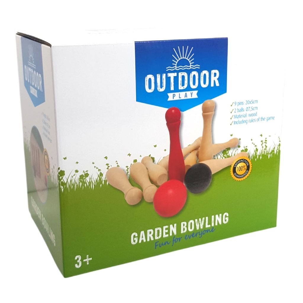 Outdoor -Spielgarten Bowling Holz
