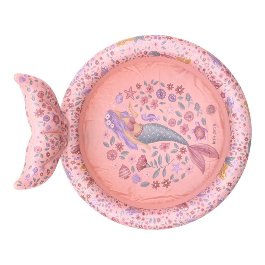 Little Dutch verträumtes Meerjungfrauen-Schwimmbecken mit Schwanz 80 cm rosa