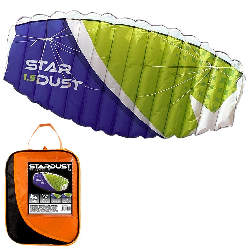Rhombus Stardust 1,5 Matratzendrachen 150x65 cm grün dunkelblau