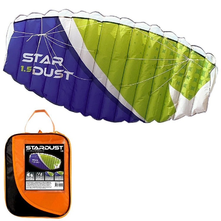 Rhombus Stardust 1,5 Matratzendrachen 150x65 cm grün dunkelblau