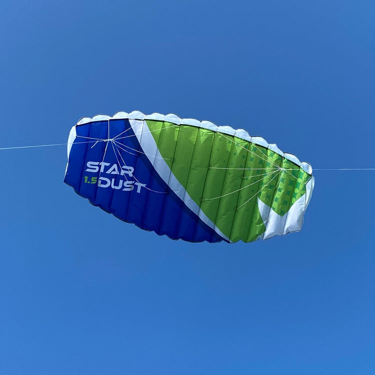 Rhombus Stardust 1,5 Matratzendrachen 150x65 cm grün dunkelblau