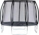 Spiel auf Sporttrampolin Black Line mit Sicherheitsnetz 305 cm