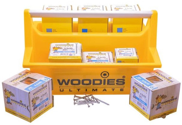 Woodies-Tragebox mit verzinkten Woodies® Ultimate-Schrauben | drinnen | 1400 Stück - 61999027
