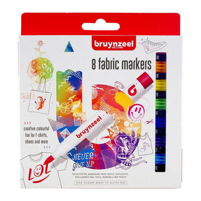 Bruynzeel - Textilmarkierungen helle Farben Junior 8 Teile