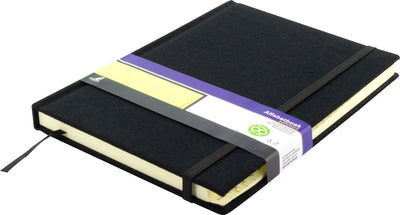Kangaro Kangaro K-5105 Alphabetboek A5 A-Z Leinen Hardcover Schwarz, 208 Seiten, Leseband, elastischer