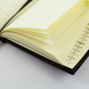 Kangaro Kangaro K-5106 Alphabetboek A6 A-Z Leinen Hardcover Schwarz, 208 Seiten, Leseband, elastischer