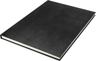 Kangaro K-5321 Sketchbook A4 Creme 120gr Blanco Paper, 140 Seiten Hardcover-Abdruck Schlange Schwarz
