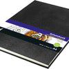 Kangaro K-5321 Sketchbook A4 Creme 120gr Blanco Paper, 140 Seiten Hardcover-Abdruck Schlange Schwarz