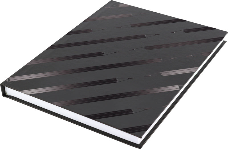 Kangaro Kangaro K-5585 Dummyboek A5 Blanco Hard Cover 80 Seite 140grs Schwarzes Design