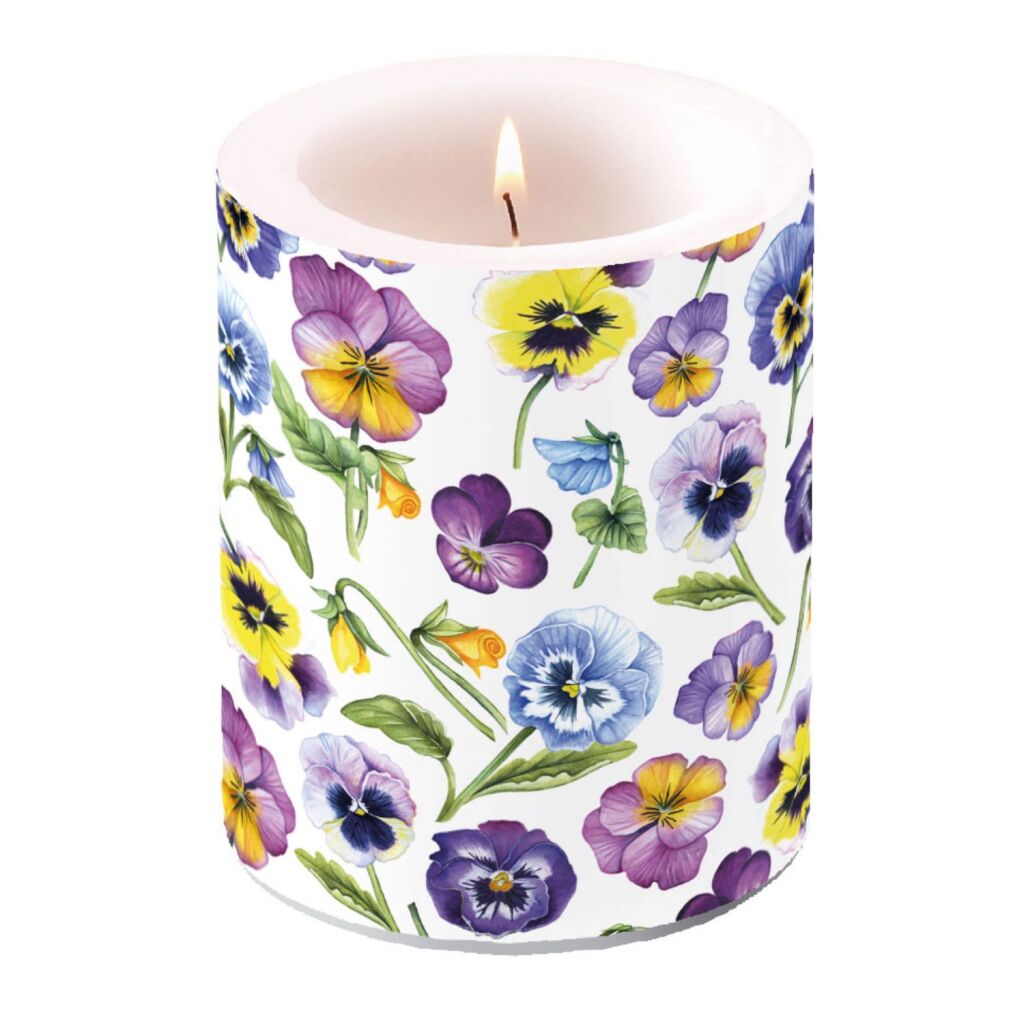 Ambiente Ambiente Kerze Große Violetten 75 Stunden 10x12 cm