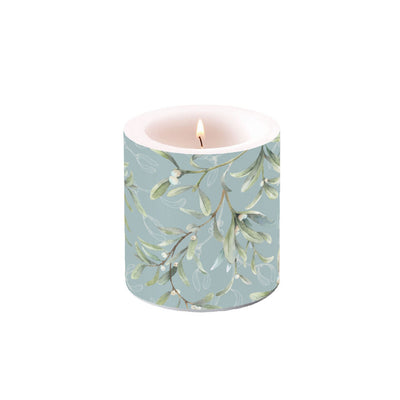 Ambiente Ambiente Stomat Candle Mistletoe über 7,5 x 8 cm Grün