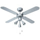 Bestron DLHB42S Deckenventilator mit Beleuchtung