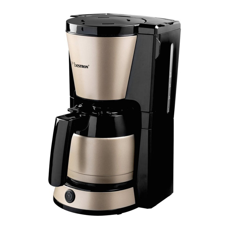 Bestron ACM1000SAT Satin Kollektion Kaffeemaschine Beige schwarz